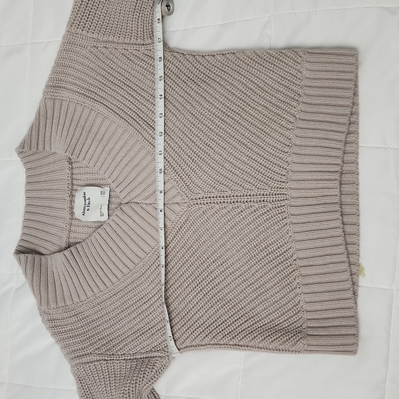 Abercrombie & Fitch Crop Ribbed Sweatshirt - Picture 5 of 7